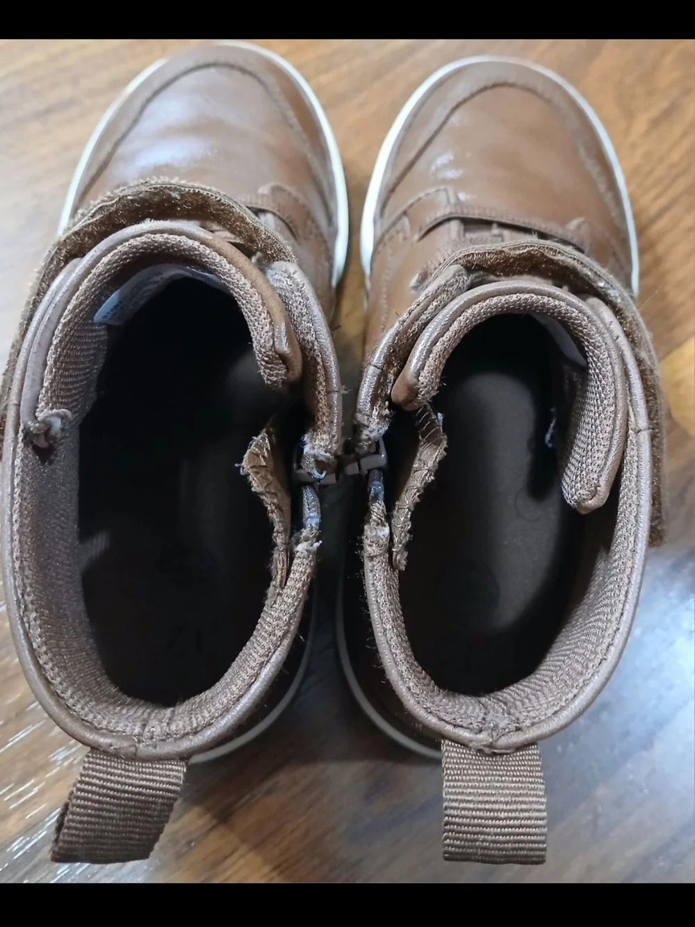 Wonder Nation Brown High-Top Boys Shoes - Picture 5 of 6